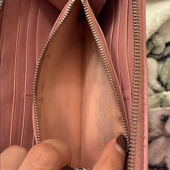 Miu Miu Pink Woven Wallet